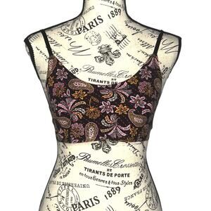 Victoria's Secret (M) Sexy Paisley Floral Unlined Scoop Neck No Wire Bralette